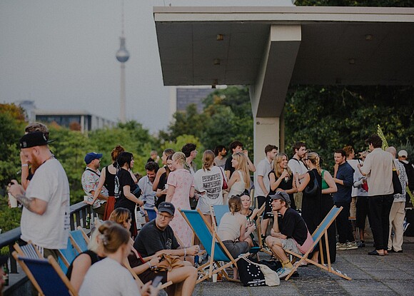 Forward Festival Berlin Visitors at Forward Festival Berlin with TV-Tower in the Background