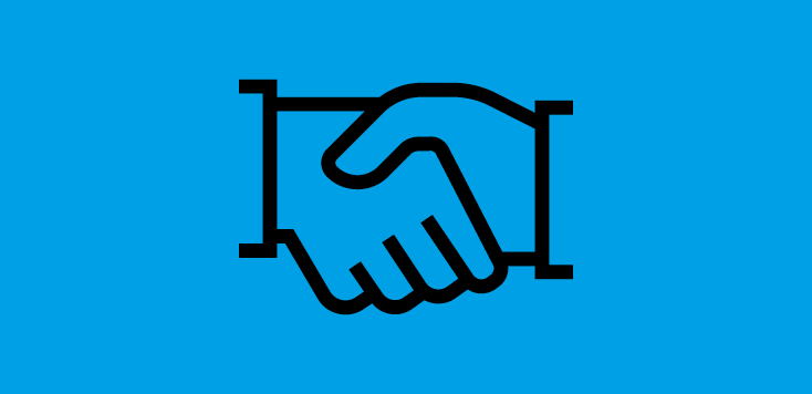 Icon Workshop - Gründen Icon - zwei Hände geben sich die Hand